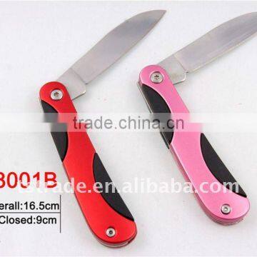 New design multi knife Novelty pocket knife multi functiona utility kinfe LED knife K8001B