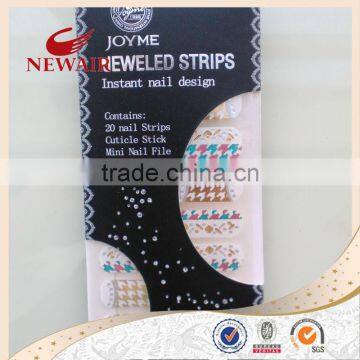 2014 Stylish Artificial Rhinestone Nail Polish Sticker,Crystal Diamond Nail Art World Nail Stickers