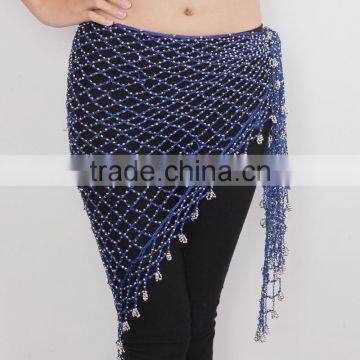 Wholesales tribal crochet beaded hip scarf triangle beaded hip belt