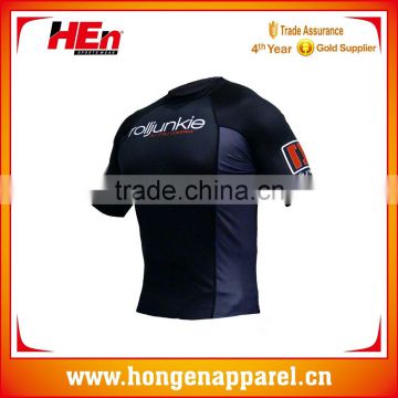 Hongen apparel new arrival professional fighting rash guard MMA compression shirts