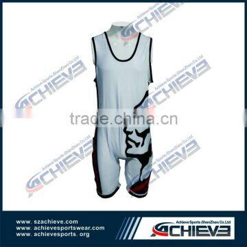 China Wrestling Singlets/ Sublimated Wrestling Singlets/ Wholesale Wrestling Singlet photo-2