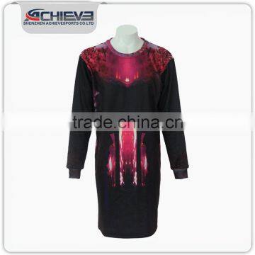 100% polyester full print sweaters/crochet sweater dress pattern