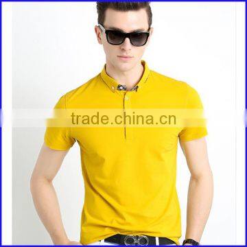 2016 handsome young man basic blank tshirt no label pk polo t-shirt