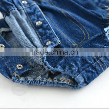 2017 Wholesale Toddler Unisex Small Denim Bloomer Shorts photo-4