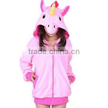 Custom Fleece Polyester Hip Hop Unisex Anime Unicorn Oversized Hoodie Manufacturers photo-3