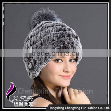 CX-C-78D Women Fashion Korean Excellent Rex Rabbit Fur Winter Hat photo-4