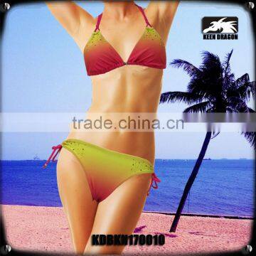 Sun Protect Material Bikinis Trendy fashion Girls Shiny Swimsuits