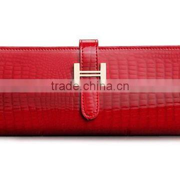 fashionable high quality belt clip genuine leather snake skin wallet