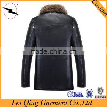 New Fashion Real Black Fur Jackets for Men photo-2