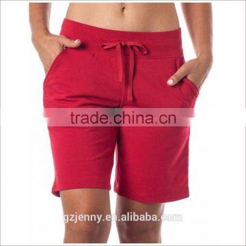 OEM Lady Cotton Outside Shorts Loose Plus Size French Terry Women Pants
