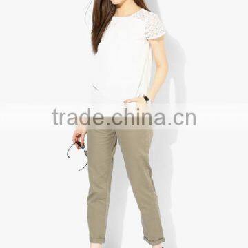 2016 Cotton Pants,khakis and co Women Pants.colored Cotton Pants photo-3