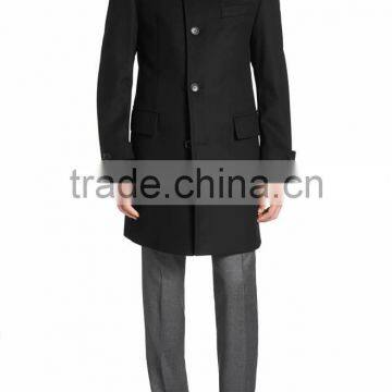 High Neck Men long Plus size winter wool coat,Wool Overcoats for men