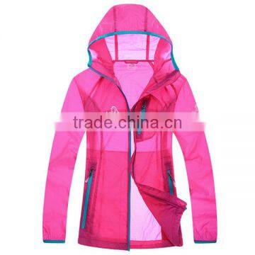 100% Nylon High quality waterproof summer jacket