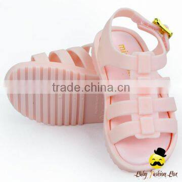 Kids Summer Plain Light Pink Gladiator Little Girl Flattie Snadals Shoes photo-5