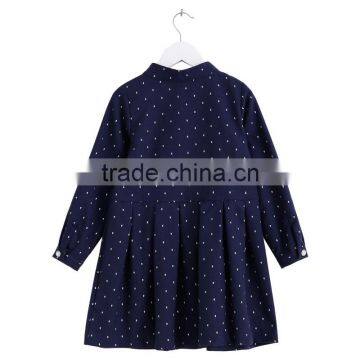 S17620A Girls Boutique Clothing Ruffle Dresses Long Sleeve Girls Outfit Dress photo-4