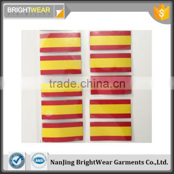 Washable spanish flag print be heated on shirt heat transfer logo