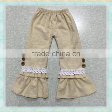 Persnickety Remake 2017 Linen Ruffle Pants Wholesale Ruffle Pants Sew Sassy Icing Legging photo-2