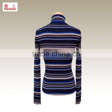 Jacquard Sweater 80%Viscose 20%Polyester Lady Fashion Top Sin the Autumn photo-2