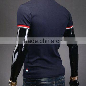 Wholesale Fashion Casual V Neck Men Tshirt Made in China photo-2