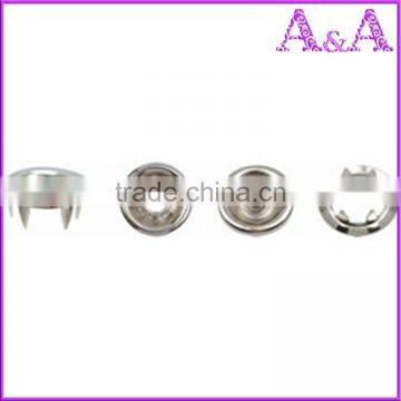 Custom logo high polised zinc alloy gold snap button