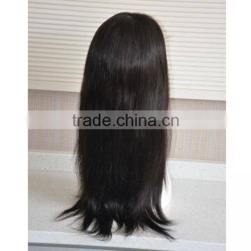 Natural Black Kinky Straight 100% Human Hair Full Lace Wig With Baby Hair photo-3