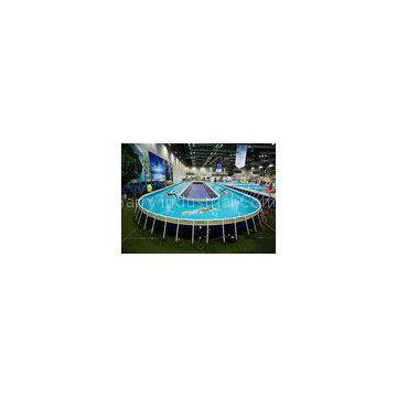 Funny Above Ground Metal Framed Swimming Pools / 10ft Steel Frame Swimming Pool