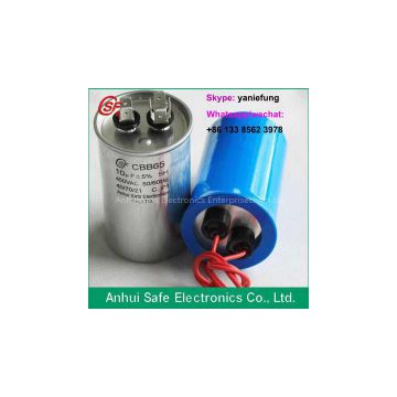 Wire Type CBB65 Capacitor 450VAC 10MFD