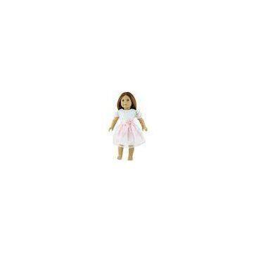 Light Pink Voile Chiffon Dresses for American Girl Dolls OEM ODM Service