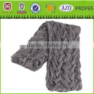 new technology new design PV fleece faux fur blanket