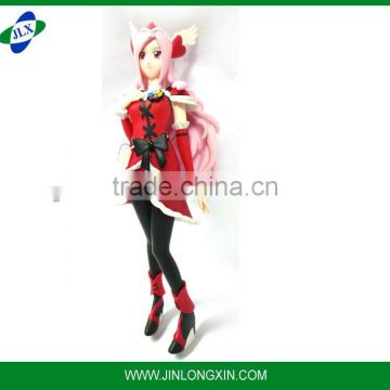 Japan style red cloth sexy girl figure action figure nude anime figure mini figures