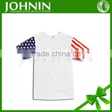 China cheap creative country design no MOQ custom T-shirt flag