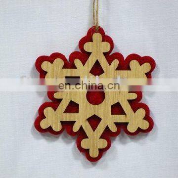 Laser cut felt snowflake for Christmas decoration