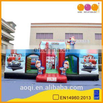 AOQI wonderful inflatable car fun city outdoor playground equipment inflatable fun city bouncer