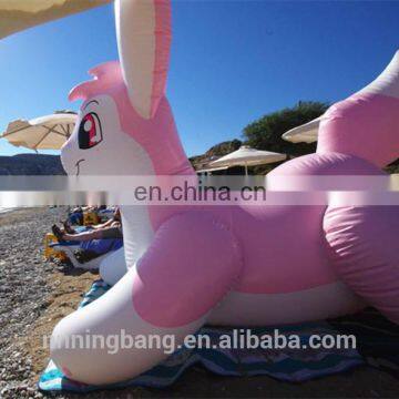 PVC Pink Inflatable Rabbit Toy for Entertainment