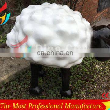 Amusement Park Decoration Fiberglass Life Size Sheep Sculpture photo-5