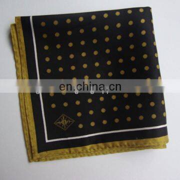 100% Silk Printed Pocket Square for Man