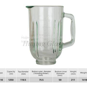 A18 China Factory Free Sample High Quality Best Selling Custom 1.5L Blender Replacement Parts Glass Jar photo-3