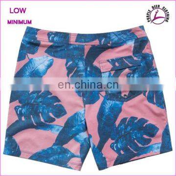 Canvas full printing mens beach wear swim board shorts