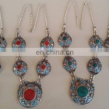 (KN-3010) Afghan Kuchi vintage banjara Necklace