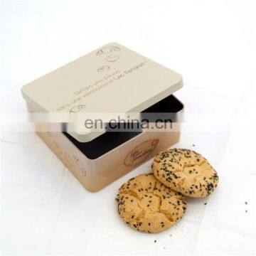 Square Cookie Metal Box Food Packaging Tin Container Factory Wholesale photo-4