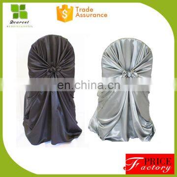 Fancy Blue Wedding Satin Chair Cover ODM&OEM photo-5