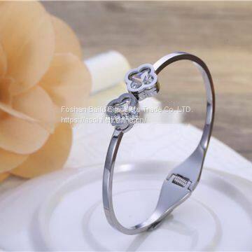 Gold Rose Gold Silver PVD Plating 316L Stainless Steel Bracelet Armbånd Esposa photo-4
