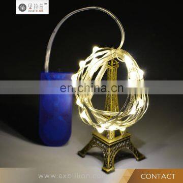 20 LED Battery Operated Micro Fairy Lights With Silver Wire by Festive Lights (White) photo-3