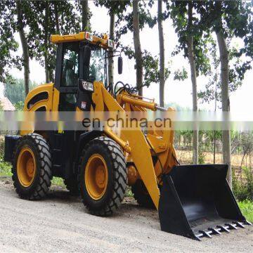 China supplier compact loader wheel ZL20F mini wheel loader for sale