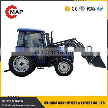 70hp farm tractor with frond end loader,4x4WD China tractor