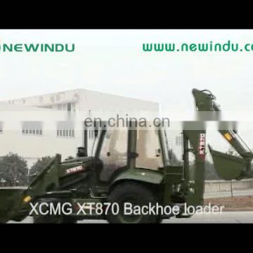 China towable backhoe mini excavator  XT870 new backhoe loader price