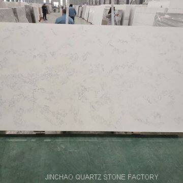 Artificial carrara white color quartz stone