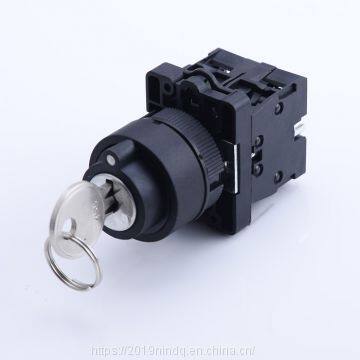 metal 2 position or 3 position stay put selector switch key push button switch