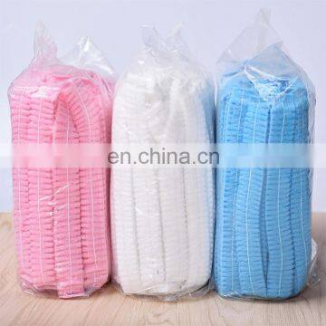 Disposable custom print surgeon surgical head nurse colorful nonwoven hair cap