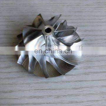TD04HL 43.50/62.00mm 7+7 Blades High Performance Turbocharger Milling/aluminum 2618/billet Compressor Wheel photo-2